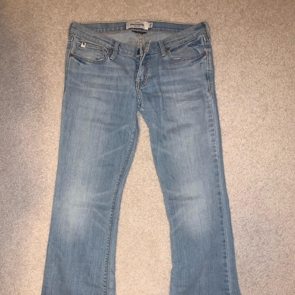 Abercrombie low cut flare bootcut jeans